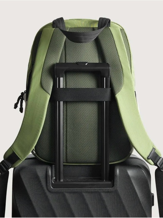 BAGSMART Paz 23L Travel Backpack Green Quilted Laptop Carry On Bag NWT main image 7